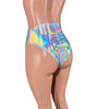 High Thigh Bikini Bottom in Silver Metallic for New Orleans Pussyfooters