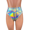 High Thigh Bikini Bottom in Silver Metallic for New Orleans Pussyfooters
