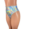 High Thigh Bikini Bottom in Silver Metallic for New Orleans Pussyfooters