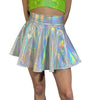 SALE - 3XL or 4XL - Opal Holographic Skater Skirt