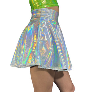 SALE - 3XL or 4XL - Opal Holographic Skater Skirt