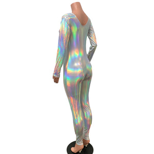 Catsuit in Opal Holographic Silver or Gold