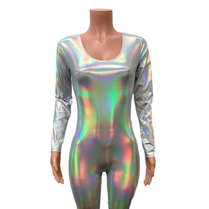 Catsuit in Opal Holographic Silver or Gold