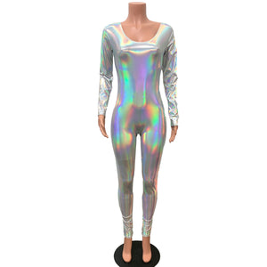 Catsuit in Opal Holographic Silver or Gold