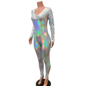 Catsuit in Opal Holographic Silver or Gold