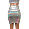 Silver Metallic Pencil Skirt for New Orleans Pussyfooters