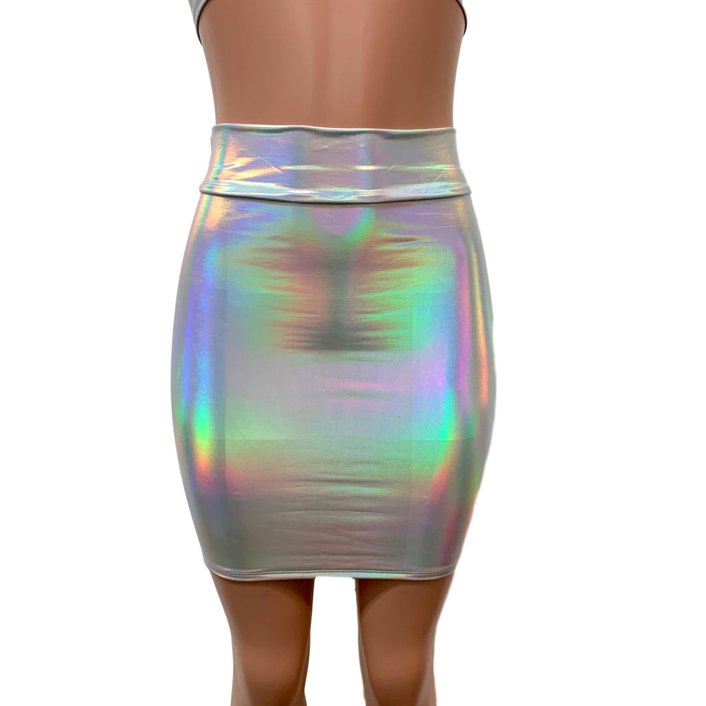 Silver Metallic Pencil Skirt for New Orleans Pussyfooters
