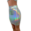 Silver Metallic Pencil Skirt for New Orleans Pussyfooters