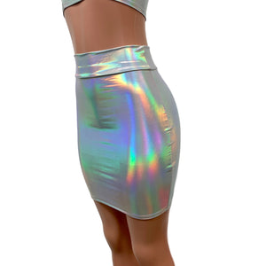 Silver Metallic Pencil Skirt for New Orleans Pussyfooters
