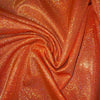 Orange Sparkle Nylon Spandex Fabric by-the-yard