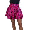 Skater Skirt - Pink & Black Holographic Polka Dot