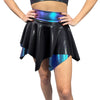 Pixie Skirt for Fairy Costume in Black Mystique & Oil Slick Holographic