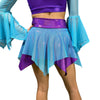 Pixie Skirt for Fairy Costume in Purple Sparkle & Blue Mesh