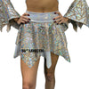 Pixie Skirt for Fairy Tink Costume in Lime Green Holographic and Mesh