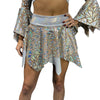 Pixie Skirt for Fairy Costume in Triangle Holographic Mesh