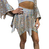 Pixie Skirt for Fairy Costume in Triangle Holographic Mesh