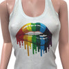 Pride Lips Tank - Choose Tank Color - Women's Sparkle Tank or Holographic - Peridot Clothing