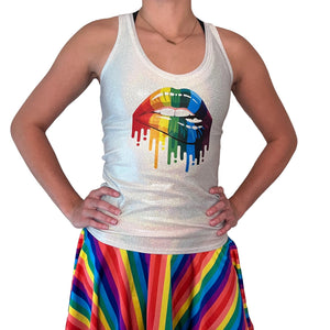 Design Your Own - Custom Image or Text on Tank Top - Choose Tank Color - Women's Sparkle Tank or Holographic - Peridot Clothing
