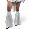Rainbow Dragon Costume – Holographic Silver with Rainbow Spikes 3-Piece Set
