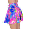 Pleated Skater Skirt - Rainbow Vapor - Peridot Clothing