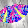 Pleated Skater Skirt - Rainbow Vapor - Peridot Clothing