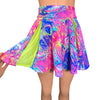 Pleated Skater Skirt - Rainbow Vapor - Peridot Clothing