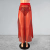 Mesh Maxi Duster Skirt Skirt - Long Double Side Slit Skirt - Sheer Festival Skirt - Many Colors