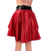 Hi-Lo Flip Skirt Mrs. Santa Clause Christmas Outfit in Red Mystique and Silver Shattered Glass