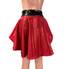 Hi-Lo Flip Skirt Mrs. Santa Clause Christmas Outfit in Red Mystique and Silver Shattered Glass