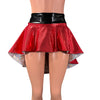 Hi-Lo Flip Skirt Mrs. Santa Clause Christmas Outfit in Red Mystique and Silver Shattered Glass