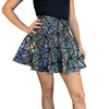 Skater Skirt - Silver Glass Pane Holographic - Peridot Clothing