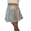 Silver Metallic Skater Skirt for New Orleans Pussyfooters