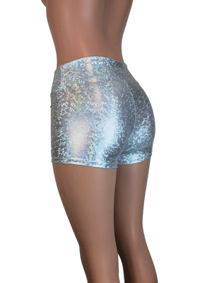 Booty Shorts in Silver Metallic for New Orleans Pussyfooters