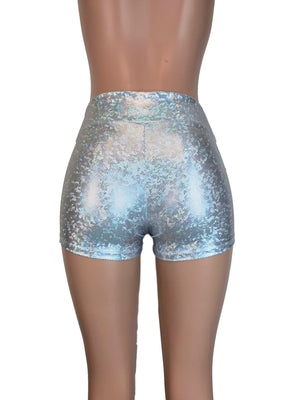 Booty Shorts in Silver Metallic for New Orleans Pussyfooters