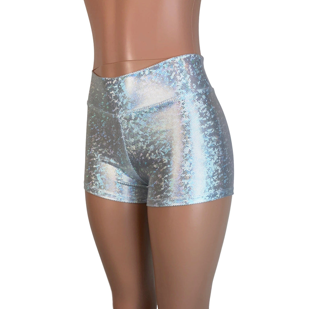 Booty Shorts in Silver Metallic for New Orleans Pussyfooters