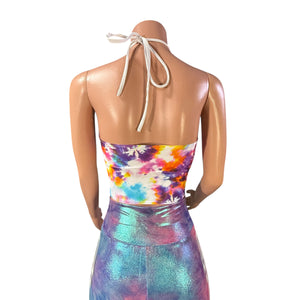 X-String Halter Top in Tie Dye Blitz