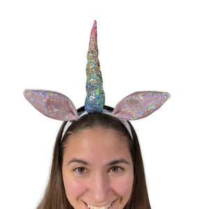 Unicorn Ears Horn Headband NONSLIP for Cosplay, Fantasy Costume Adult or Child