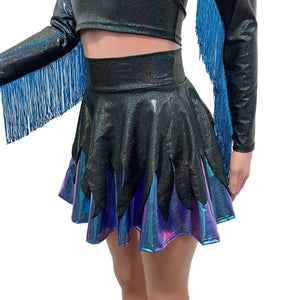 Sea Witch Costume | Tentacle Skirt and Fringe Sleeve Top | Ursula Outfit - Peridot Clothing