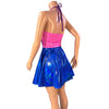 Bisexual Pride Halter Skater fit n flare X-String Dress