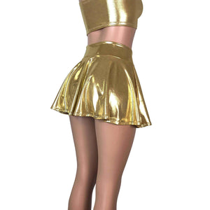 13" Skater Skirt - Gold Mystique - Peridot Clothing