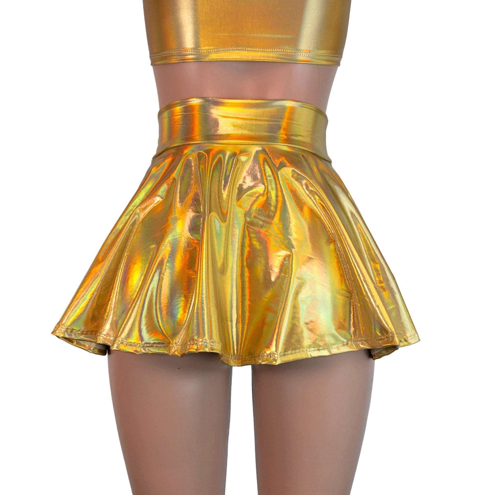 13" Skater Skirt - Gold Opal Small 13" Skater Skirt - Gold Opal Small