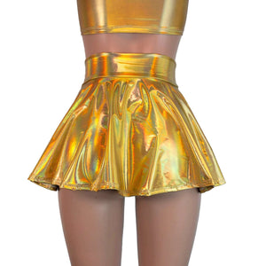 13" Skater Skirt - Gold Opal - Peridot Clothing