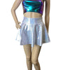 13" Skater Skirt - Silver Holographic - Peridot Clothing