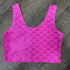 SALE - MEDIUM Hot Pink Mermaid Crop Tank Top - Peridot Clothing