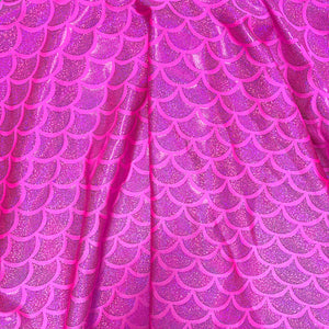 SALE - 19" Skater Skirt in Hot Pink Mermaid - Peridot Clothing