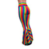 Rainbow Stripe Pride High Waist Bell Bottom Flares - Peridot Clothing