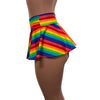 10" Mini Skater Skirt - Rainbow Stripe - Peridot Clothing