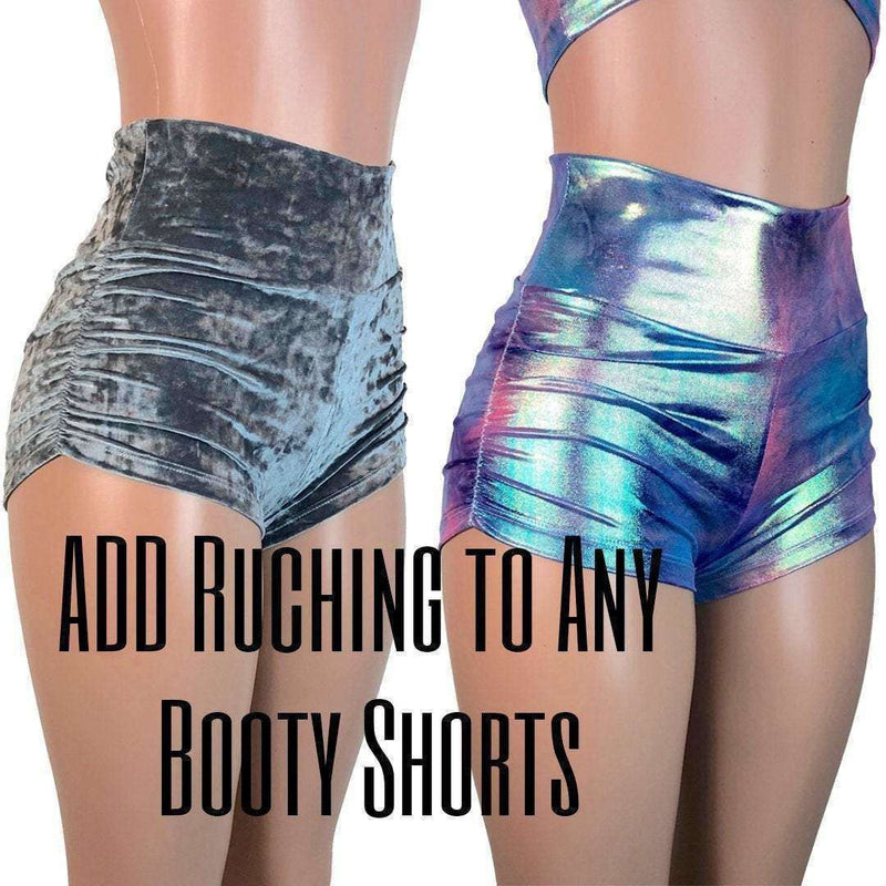 Add Ruching to Any Booty Shorts in Our Shop - Peridot Clothing