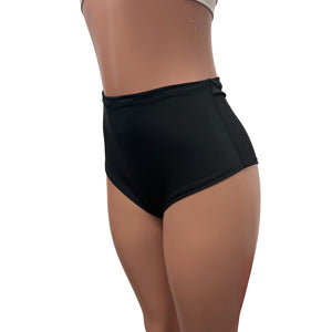 High Waist Scrunch Bikini Hot Pants - Matte Spandex - Several Color Options - Peridot Clothing