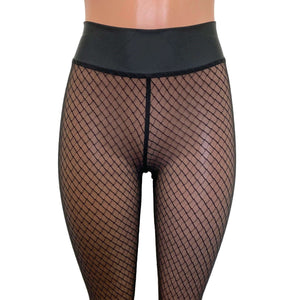 Black Vixen Mesh "Fishnet" Leggings Pants - Peridot Clothing